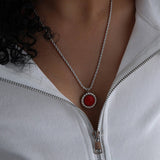 Turquoise Vintage Pendant Earrings Necklace