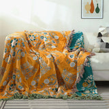 FLOWER TASSEL DOUBLE SIDED BLANKET_CWMM1601