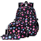 BACKPACKS FOR SCHOOL 3 PIECE STRAWBERRY SET_CWAB5480