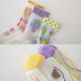 2024 NEW TRANSPARENT GLASS SILK FLOWER SOCKS_CWMS0546