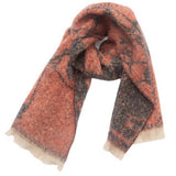 Womens Floral Jacquard Shawl Scarf_Cwasc0876