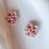 RETRO SWEET FOREST TRIANGLE EARRINGS_CWAJE1712