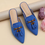 STYLISH TASSEL POINTED TOE MULES_CWSHF0034