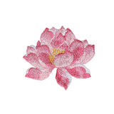 LOTUS FLOWER EMBROIDERED PATCH FOR STAIN REPAIR_CWMM5929