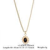 MINIMALIST HEART NECKLACE WITH BLUE TIGERS EYE_CWMM8820