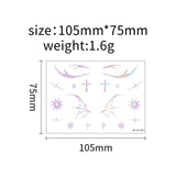 HOLOGRAPHIC EYELINER TATTOOS BUTTERFLY MAKEUP_CWMM8392