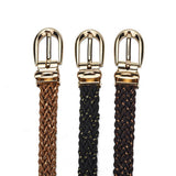 Women Braided Pin Buckle Detachable Belt_Cwabe0361