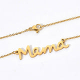 STAINLESS STEEL LETTER PENDANT CLAVICLE CHAIN_CWMM2722