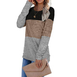 Womens Crew Neck Pullover Matching Color Hoodie