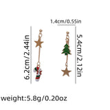 ASYMMETRIC CREATIVE CHRISTMAS EARRINGS_CWAJE1834