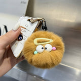 CUTE HAIRPIN SMALL FUR BALL KEYCHAIN PENDANT_CWMM2603
