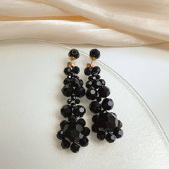 LIGHT LUXURY CRYSTAL FLOWER VERSATILE EARRINGS_CWAJE2184