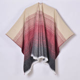 2024 SIMPLE GRADIENT THIN STRIPED SHAWL_CWASC0948