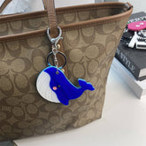 CUTE WHALE SLIDE MIRROR KEYCHAIN ACRYLIC GIFT_CWMM6372