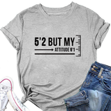 Trendy Graphic Tee Women Short Girl Energy
