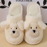 Women Cartoon Warm Bear Cotton Slippers