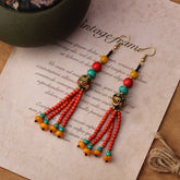 RETRO ETHNIC STYLE FASHION HAND WOVEN EARRINGS_CWAJE3987