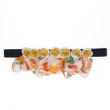 FLORAL ELASTIC WAIST BELT FOR WOMEN HANDMADE CHIC_CWMM6422