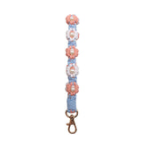 NEW PEARL FLOWER COTTON ROPE KEYCHAIN_CWMM1559