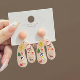 CARTOON U SHAPED PRINT SWEET EARRINGS_CWAJE1872
