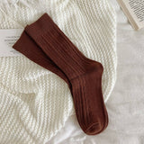 AUTUMN AND WINTER CABLE KNIT SOCKS_CWMS1067