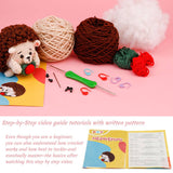HANDMADE DIY HEDGEHOG CROCHET MATERIAL KIT_CWMM0815