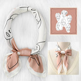 POLKA DOT CASHEW COLORBLOCK SILK SCARF_CWASC1150