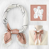 POLKA DOT CASHEW COLORBLOCK SILK SCARF_CWASC1150