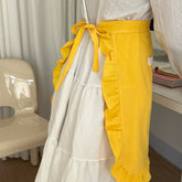 Waterproof Half-Length Cotton Lace Apron_Cwmm5826