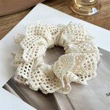 MULTI LAYER HOLLOW PLEATED HAIR RING HAIR ROPE_CWAHA1368