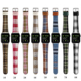 IWATCH8 1 PLUSH CHECKERED LEATHER STRAP_CWWW0049