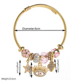STYLISH ALLOY EVIL EYE BRACELET WITH RHINESTONES_CWMM8570
