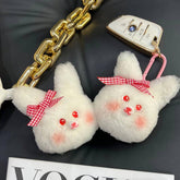 CUTE WOOL BUNNY CAR KEYCHAIN PENDANT ACCESSORIES_CWMM2601