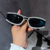 PERSONALIZED DIAMONDSTUDDED RETRO HOLLOWSUNGLASSES_CWASG0765