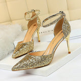 SHALLOW POINTED TOE SEQUINED SEXY HIGH HEELS_CWSHH0055
