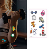 GLOW IN THE DARK SPORT TATTOOS SWEATPROOF SET_CWMM8387