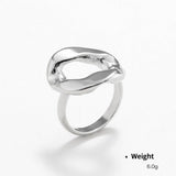 GEOMETRIC LINK PENDANT NECKLACE JEWELRY SET_CWAJE2926