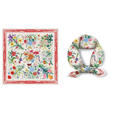 FLORAL SATIN SQUARE SCARF FOR SUMMER SUN WRAP_CWASC0645