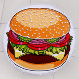ROUND MICROFIBER TASSEL BEACH TOWEL BLANKET_CWMM7602