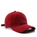 SOFT TOP VINTAGE LETTER EMBROIDERED PEAKED CAP_CWAH1284