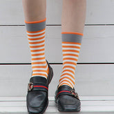 STREET SKATEBOARD STRIPED ATHLETIC SOCKS_CWMS0187