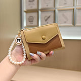 Unique Design Cute Two-Tone Pearl Wallet_Cwab06246