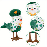 ST PATRICKS PARTY GLOWING LIGHT GREEN BIRD DOLL_CWMM3445