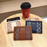 Geometric Pattern Bifold Zip Snap Wallet For Women_Cwab06204