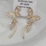 Unique Butterfly Tassel Long Earrings