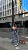 Stylish Canary Zipper Drawstring Casual Suit
