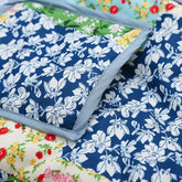 COLORBLOCK PRINT LAPEL QUILTED JACKET_CWASC2278