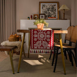 CONTRAST FABRIC FESTIVE TABLECLOTH_CWMM0998