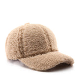 Winter Plush Baseball Hat, Unisex Outdoor Warm Cap_Cwah2169