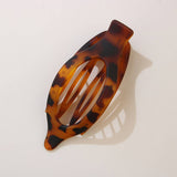 Glossy Matte Oval Hair Clip-Large Duckbill Style_Cwaha07479